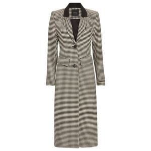 Smythe Brando Coat Houndstooth Black Cream